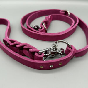 Leder-Leine "Pink Lady" von LEINENREICH