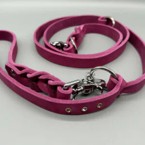 Leder-Leine "Pink Lady" von LEINENREICH