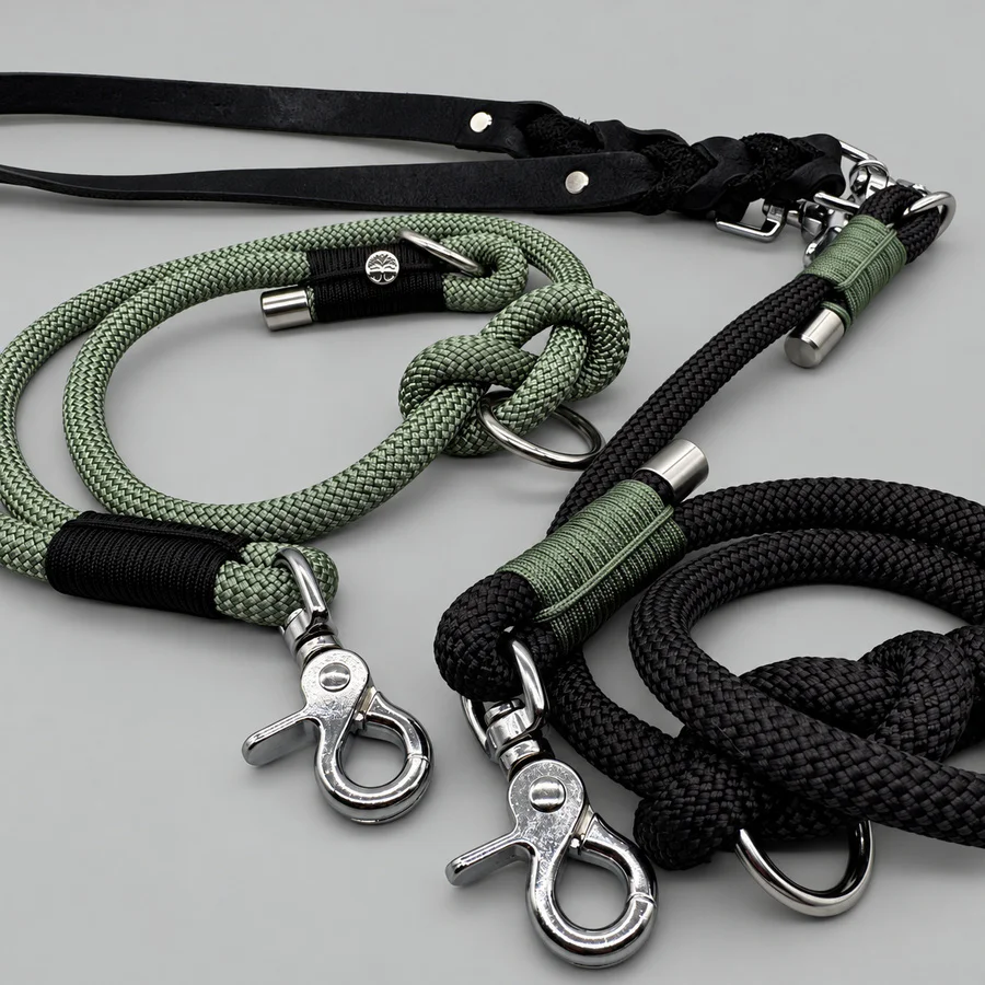 Premium-Wechselleine "Ombra & Foglia" von LEINENREICH