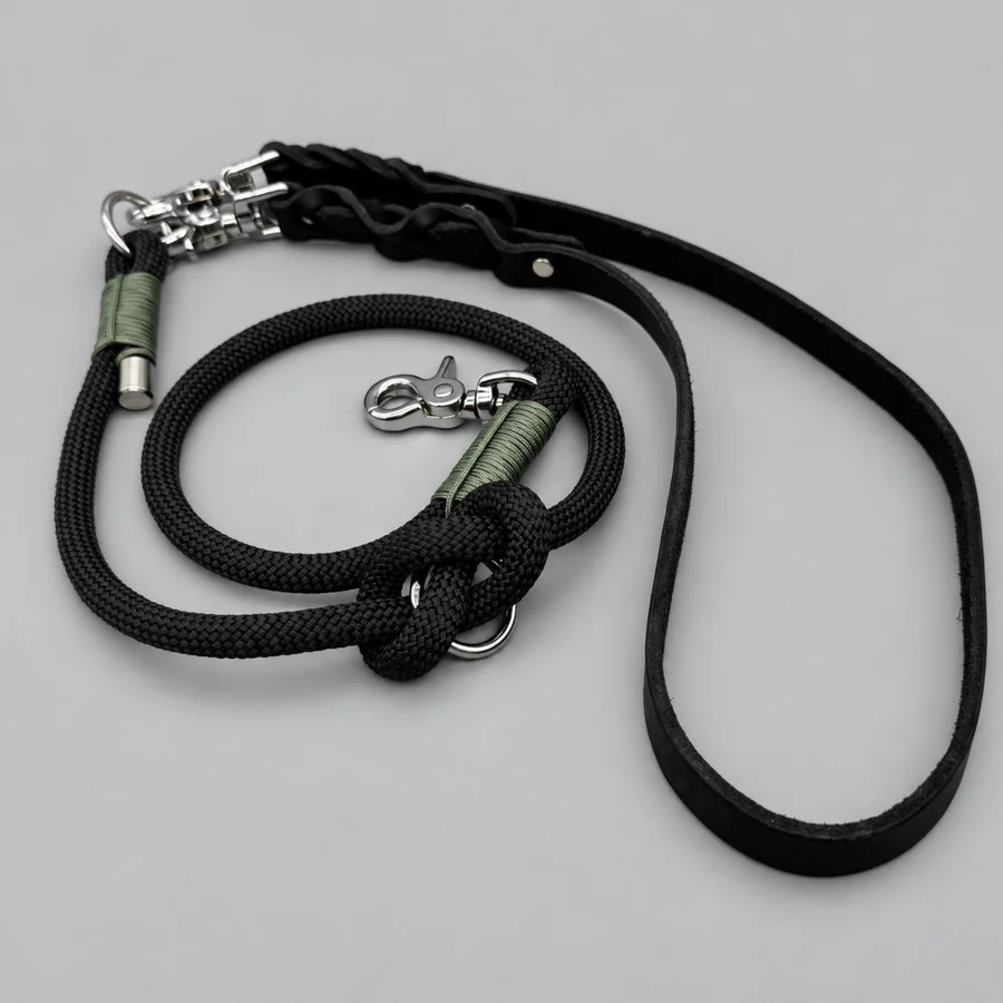 Premium-Wechselleine "Ombra & Foglia" von LEINENREICH
